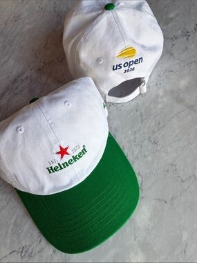 2 baseball caps🎾 US Open Tennis 2026 Heineken
